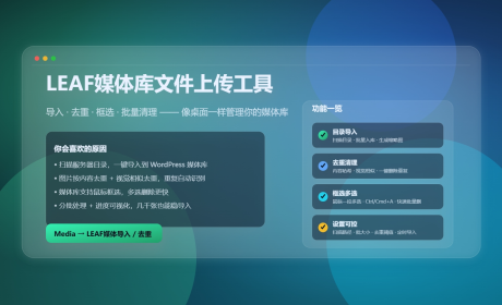 LEAF媒体库文件上传工具 v1.0.11